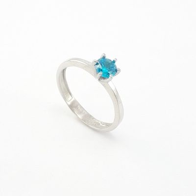 انگشتر نقره زنانه تک نگین