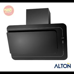 هود مورب شیشه مشکی لمسی دور قاب‌دار موتور توربو 90 سانت مدل H312 آلتون ALTON