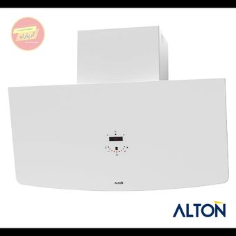 هود مورب شیشه سفید لمسی کمصدا موتور توربو 90 سانت مدل H319W آلتون ALTON