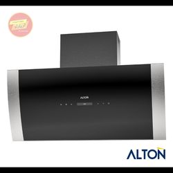 هود مورب شیشه مشکی لمسی موتور فلزی توربو 90 سانت مدل H402BN آلتون ALTON