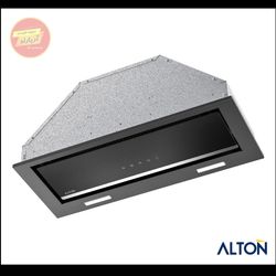 هود مخفی لمسی توربو مشکی با نوار آینه استیل 70 سانت مدل H706B آلتون ALTON