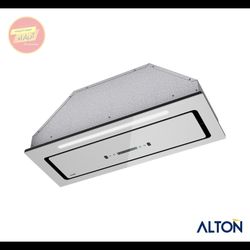 هود مخفی لمسی توربو شیشه سفید 80 سانت مدل H810W آلتون ALTON