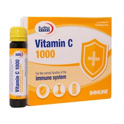 ویال خوراکی ویتامین C 1000 میلی گرم یوروویتال 6 عد