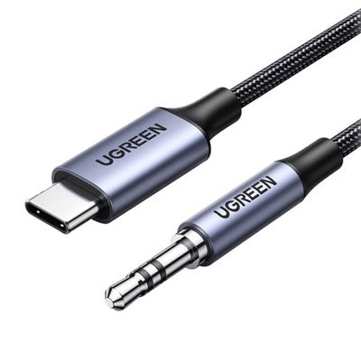 کابل تبدیل USB-C به جک 3.5mm یوگرین مدل CM450-20192 طول 1 متر