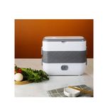 ظرف غذای برقی لانج باکس مدل LB-200W( دو طبقه ) 4 عددی کاسه استیل