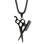 گردنبند مردانه طرح قیچی و شانه کد SC-01
