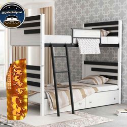 تخت خواب دو طبقه سه خط مدل آترینا