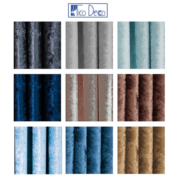 پرده تیکو دکو مدل مخمل کراشد سایز 160x280 سانتی متر تک