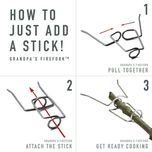 گیره کبابی لایت مای فایر مدل GrandPa´s مجموعه دو عددی