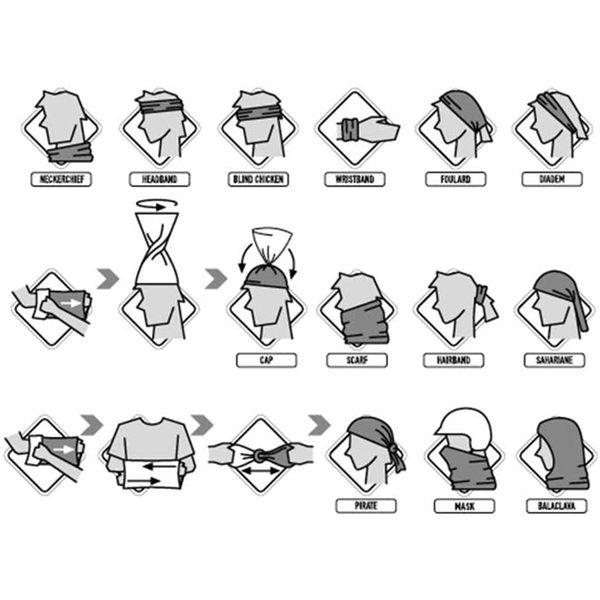 دستمال سر و گردن باف مدل Osu