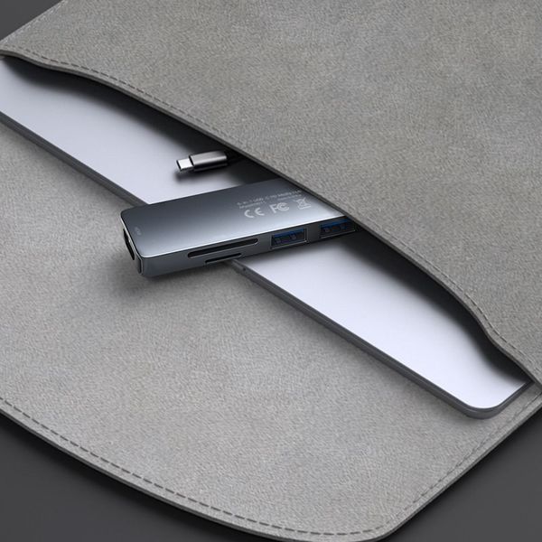 هاب 6 پورت USB-C یسیدو مدل HBII