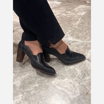 کفش چرم زنانه کد 325-0517