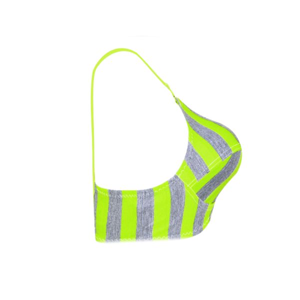 سوتین زنانه طرح زبرا کد N رنگ فسفری