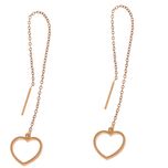 گوشواره زنانه طرح قلب کد GO1272