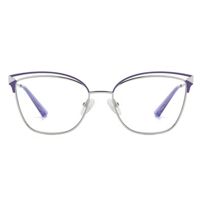 فریم عینک طبی گربه ای مدل JS8626C260-P81 مناسب برای صورت گرد و بیضی