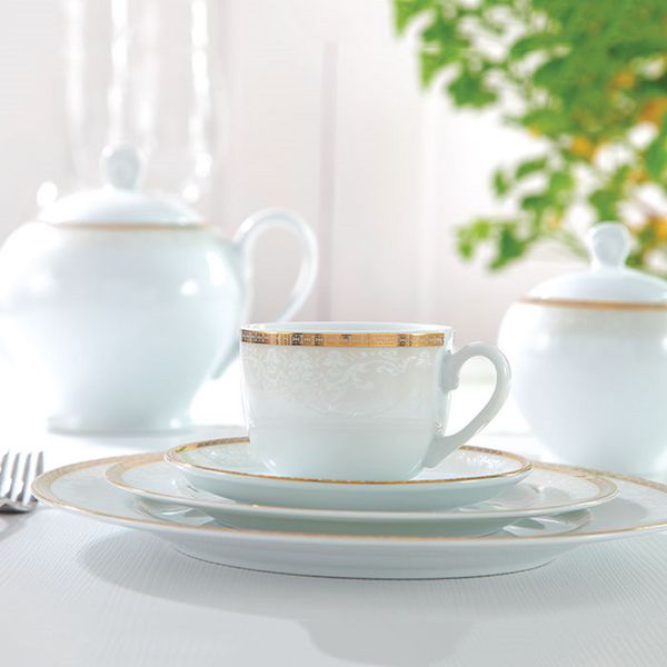 سرویس غذاخوری 102 پارچه چینی زرین ایران مدل ایتالیا اف ریوا درجه عالی