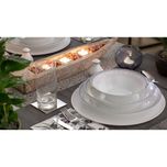 سرویس غذاخوری 108 پارچه 12 نفر چینی زرین ایران مدل وایت رز سری شهرزاد درجه یک