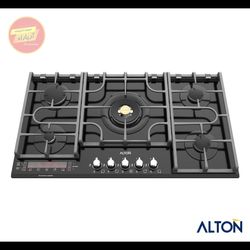 اجاق گاز توکار شیشه‌ای مشکی 5 شعله ایتالیایی IG-535DB آلتون ALTON
