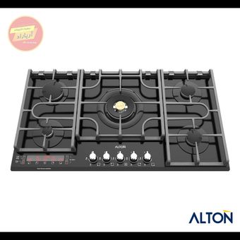 اجاق گاز توکار شیشه‌ای مشکی 5 شعله ایتالیایی IG-535DB آلتون ALTON