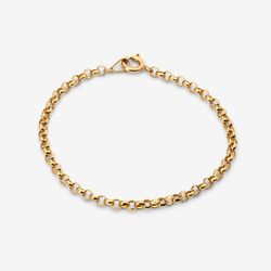 دستبند زنجیری طلا 18 عیار زنانه مدل رولو میا گالری