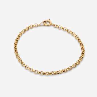 دستبند زنجیری طلا 18 عیار زنانه مدل رولو میا گالری
