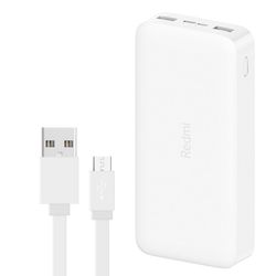 پاوربانک شیائومی مدل Redmi ظرفیت 20000 میلی آمپرساعت به همراه کابل micro-usb