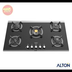 اجاق گاز توکار شیشهای نقرهای 5 شعله ایتالیایی IG-529N آلتون ALTON