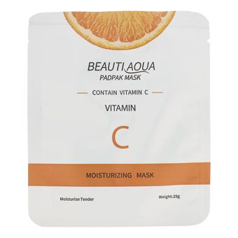 ماسک صورت بیوتی آکوا مدل پرتقال وزن 25 گرم