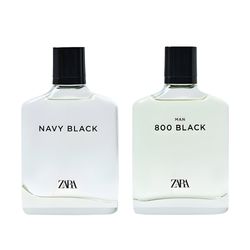 ست ادو تویلت مردانه زارا مدل Navy black . 800 black با رایحه گرم حجم 100 میلیلیتر مجموعه دو عددی
