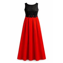 پیراهن بدون آستین یقه گرد دخترانه مدل پنج گل