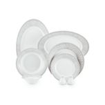 سرویس چینی 35 پارچه غذاخوری چینی زرین ایران طرح شهرزاد مدل ورونا درجه عالی