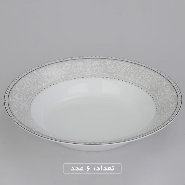 سرویس چینی 35 پارچه غذاخوری چینی زرین ایران طرح شهرزاد مدل ورونا درجه عالی