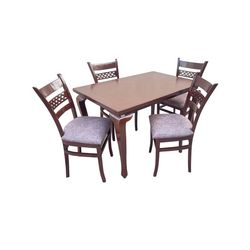 میز و صندلی ناهارخوری چهار نفره گروه تولید اسپیناس مدل Zanburi-260004