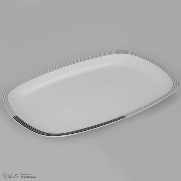 سرویس غذاخوری 27 پارچه 6 نفر چینی زرین ایران مدل وگاس اوریت سری کواترو درجه عالی