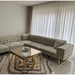 ست 7 نفره مبل ال طرح صدفی