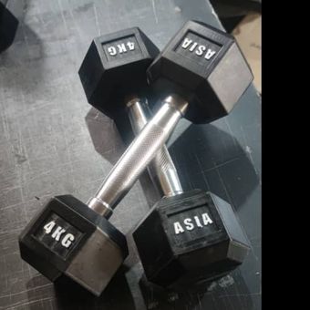 دمبل 6 ضلعی 4 کیلوگرم(یک جفت)