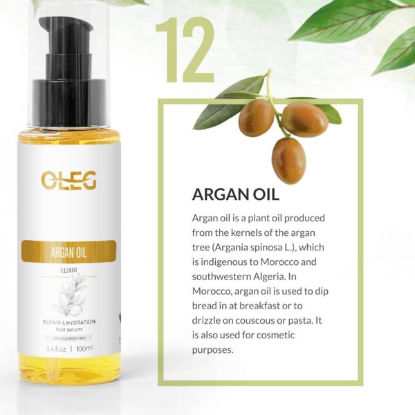 سرم مو 100 میل حاوی روغن آرگان اولگ OLEG