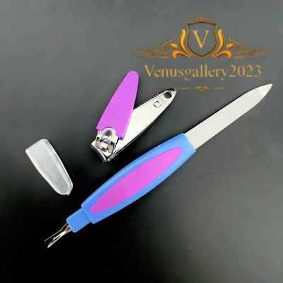 ست سوهان ناخن دو طرفه و ناخن گیر دو عددی