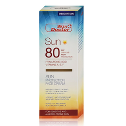 ضد آفتاب دکتر اسکین 80 SPF هیالورونیک اسید