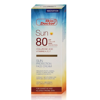 ضد آفتاب دکتر اسکین 80 SPF هیالورونیک اسید