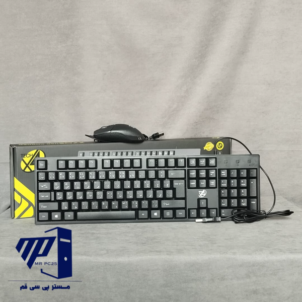 موس و کیبورد با سیم ایکس فورتک مدل x4tech X70S