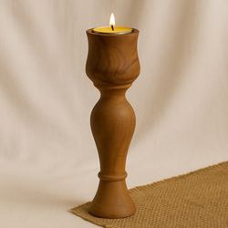 شمعدان چوبی دستساز مدل CL1