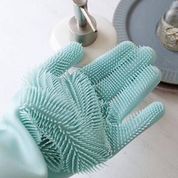دستکش پرزدار سیلیکونی