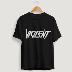 تیشرت طرح چاپیVIOLENTکد2