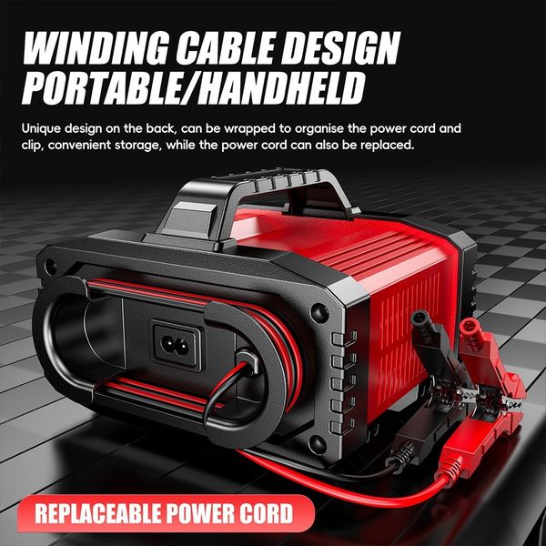 شارژر باتری خودرو  10 مرحله ای گارانتی 12 ماهه