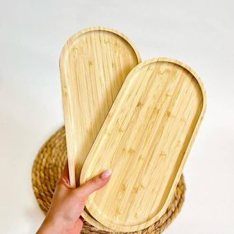 سینی بیضی بامبو سایز 35