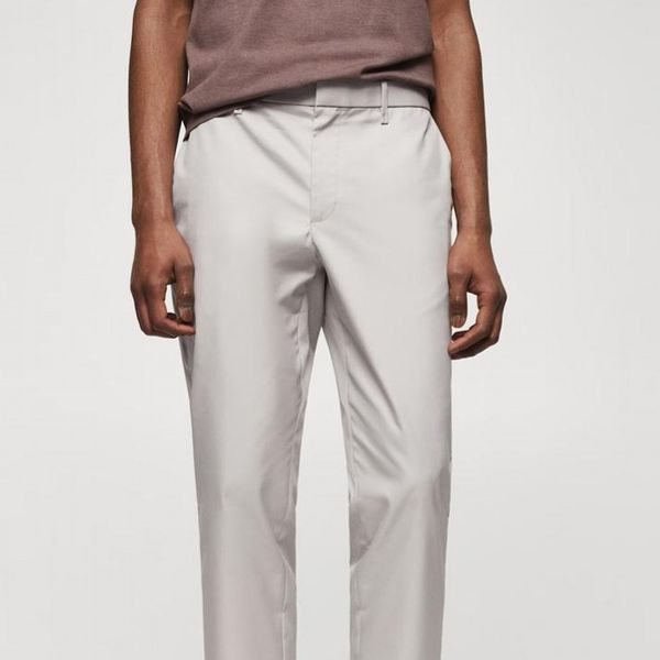 شلوار مردانه کتان کاغذی برند MNG پک 12 عددی