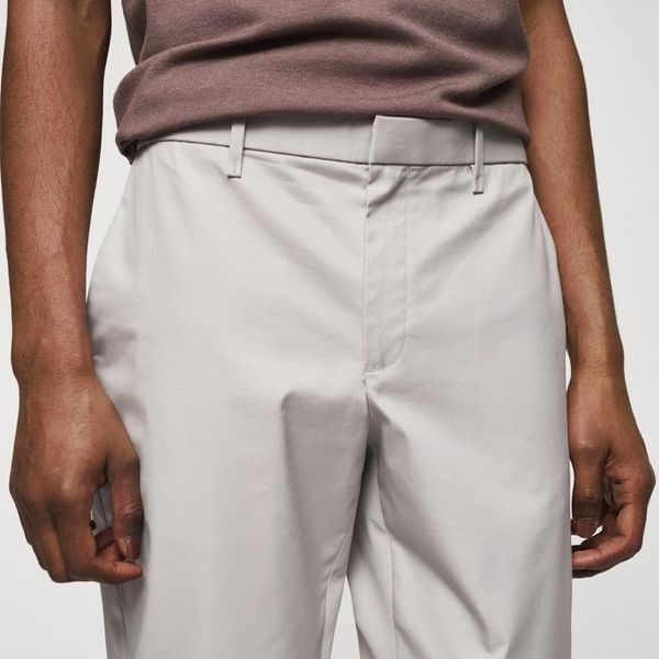 شلوار مردانه کتان کاغذی برند MNG پک 12 عددی