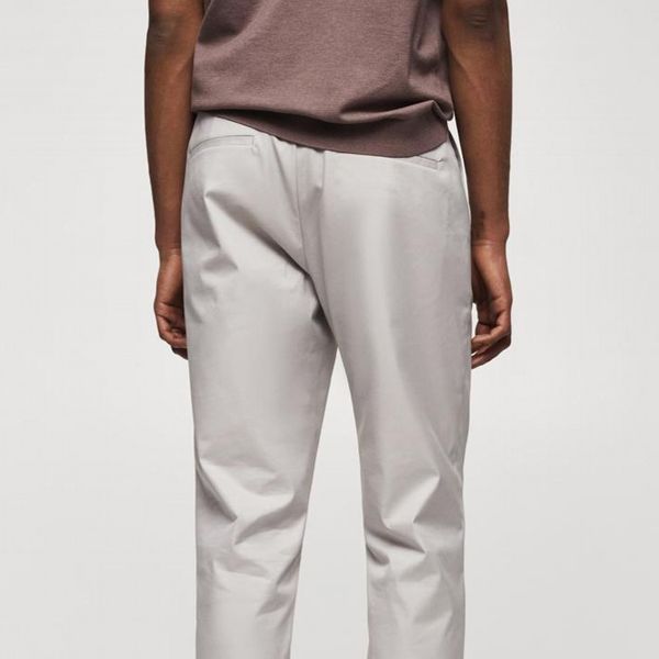 شلوار مردانه کتان کاغذی برند MNG پک 12 عددی