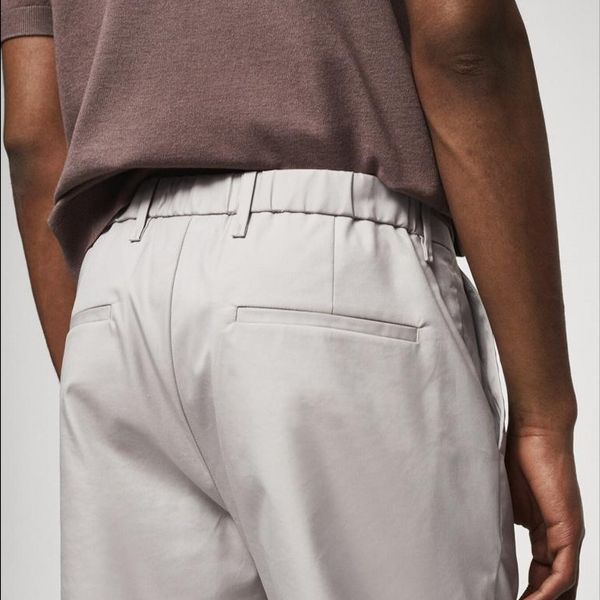 شلوار مردانه کتان کاغذی برند MNG پک 12 عددی